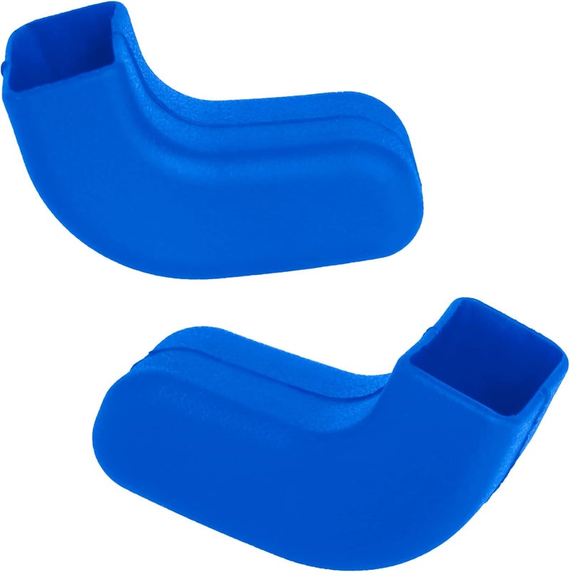 Phamyor Blue Factory Bumper Tow Hook Covers Fit for Jeep Wrangler JK JL & Gladiator JT 2007-2023 Front Bumper, Add Cushioned Grip to Tow Strap Recovery, Protect from Scuffs and Scratches, 2Pcs - Image 2
